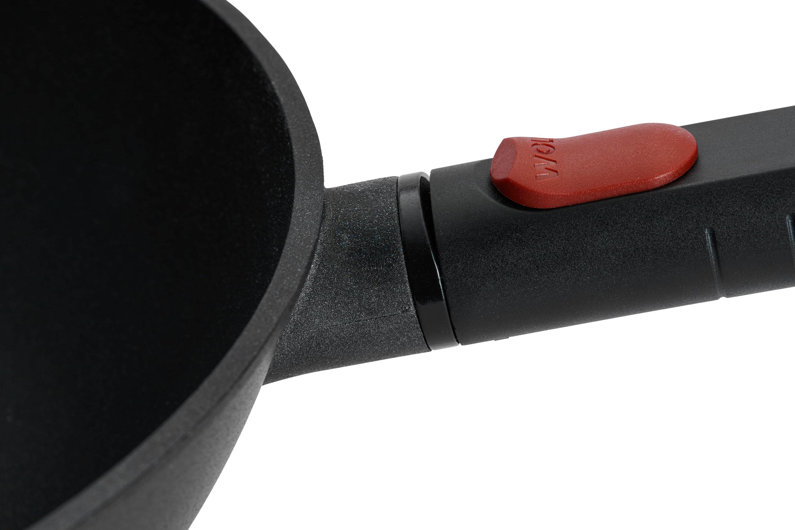 Woll Eco Logic QXR Wok- und Rührpfanne und Rührpfanne - Induktiv -, Ø 24 cm, 10 cm hoch, mit abnehmbaren Stiel - Geeignet für alle Herdarten, PFAS-frei, Antihaft-Versiegelung