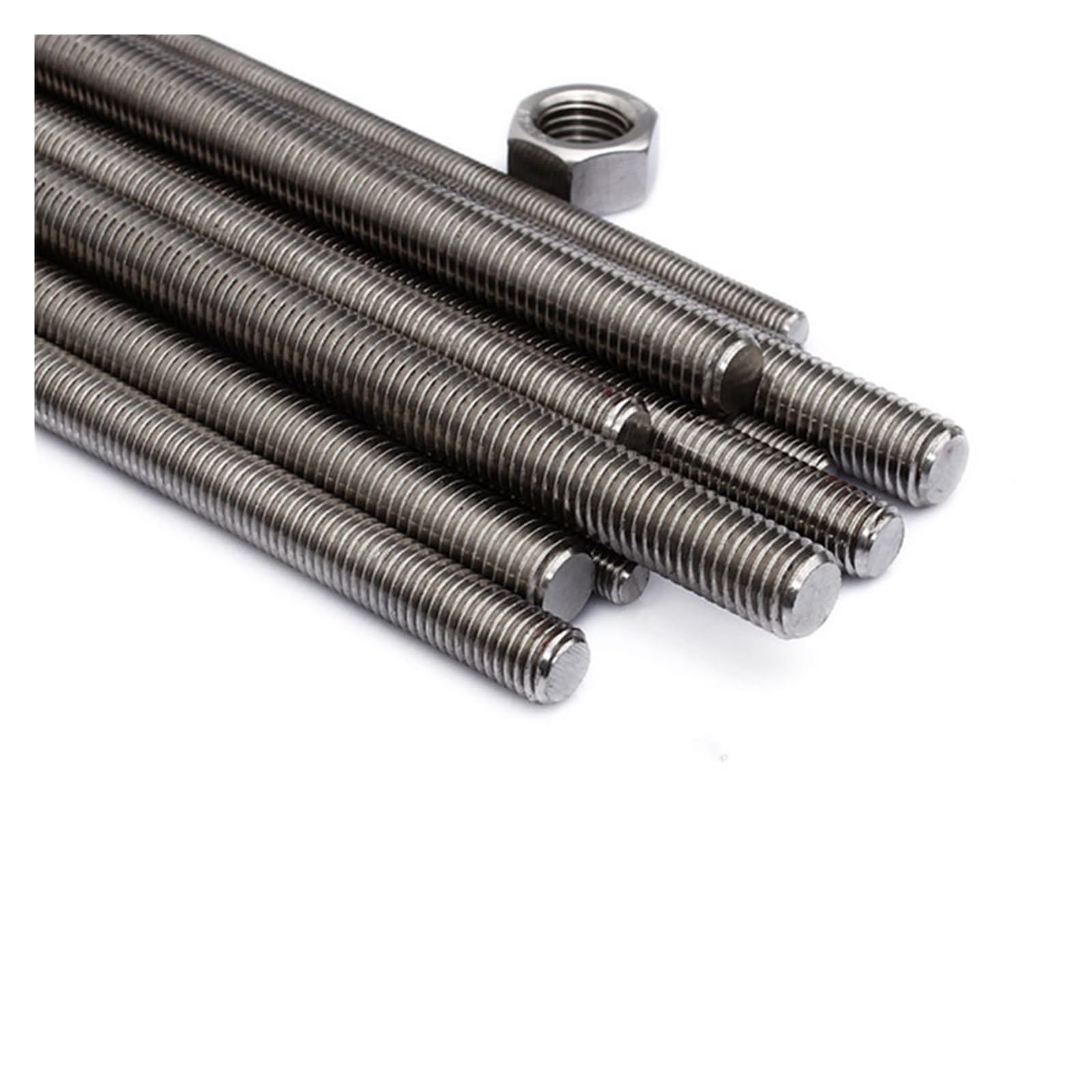 Varilla roscada, M2-M20 Varilla roscada Completa de Acero Inoxidable 304 Varilla roscada Perno sin Cabeza Perno roscado Completo(5pcs,M8 x 250)