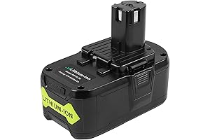 6.0Ah 18V Replacement Battery for Ryobi 18V Cordless Tools