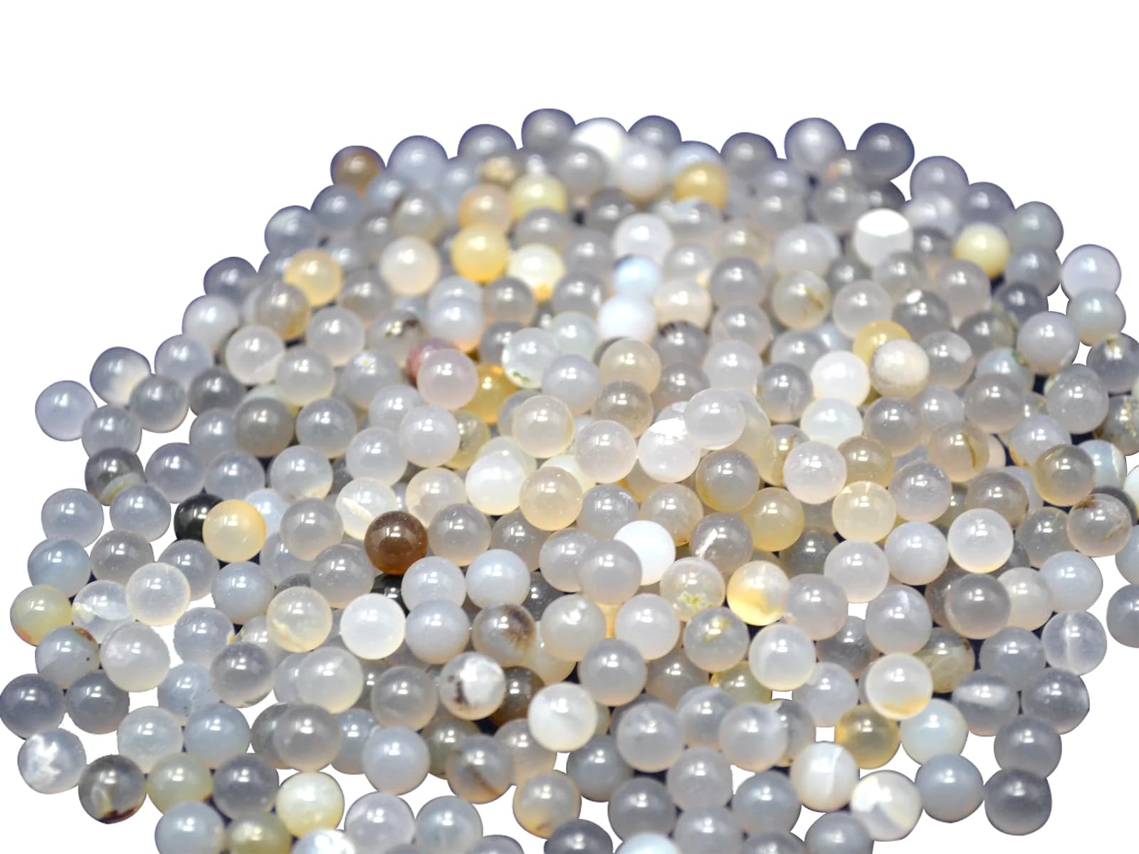 5 mm Achat-Mahlkugeln – 1 kg, natürliche brasilianische Achat-Mahlkugeln for Labor-Planetenkugelmühlen
