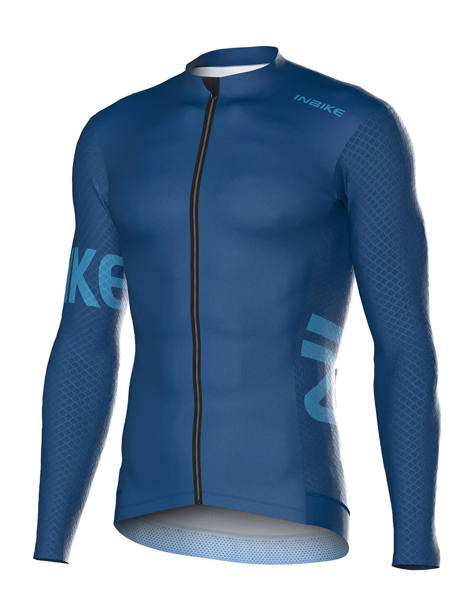 INBIKE Maillot de cyclisme pour homme, manches longues, séchage rapide, avec poches, anti-humidité, pour vélo de route VTT