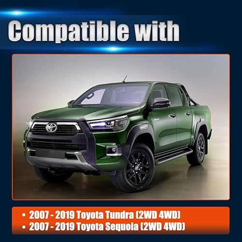 Vista 14 de GAsupply Kits de elevación de nivelación delantera de 2.5 pulgadas, compatibles con Toyota Tundra Sequoia 2WD 4WD 2007-2024, espaciadores