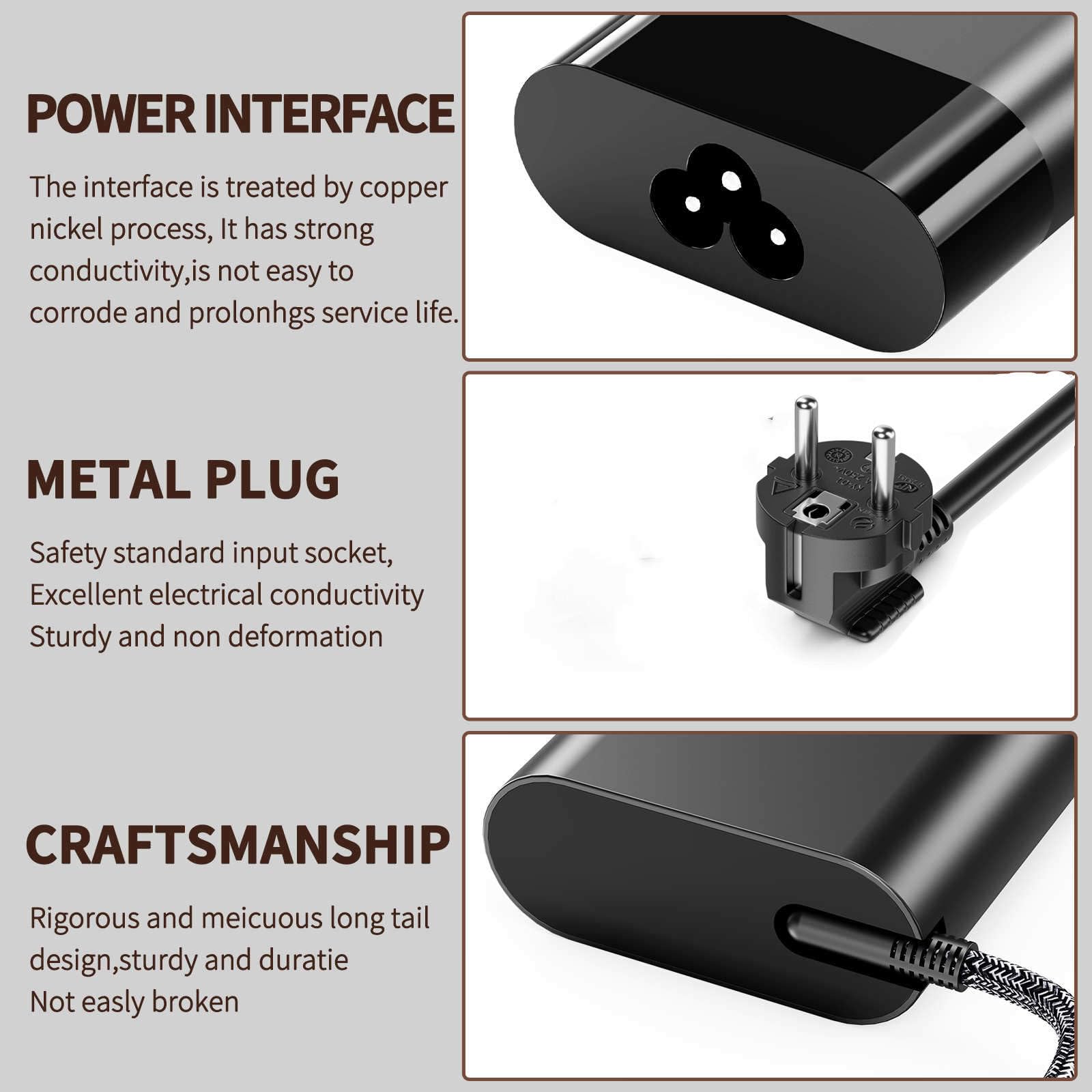 Alimentatore di rete USB-C da 140 W, 28 V, 5 A, compatibile con HP Spectre x360 2 in 1 16-aa0097nr, Omen Transcend 14 14-fb0013dx, 14-fb0097nr, TPN-LA29, N22282-01, TPN-DA29 , PA-114 Adattatore di