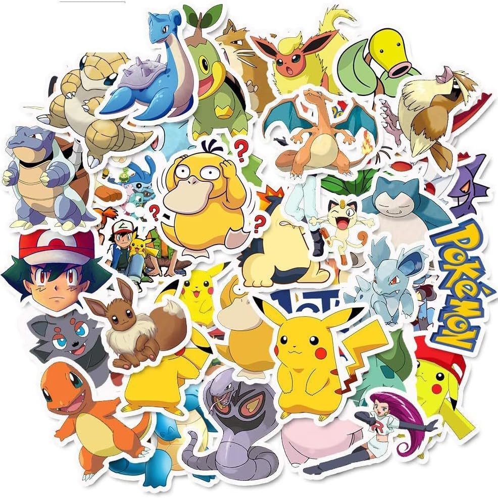 Cute Cartoon Animal Stickers - 50PCS Waterproof Decorative Stickers for Laptops, Water Bottles,...