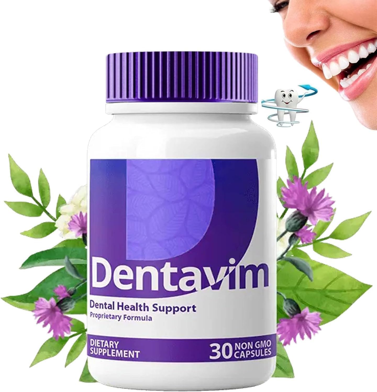 2024 Best Dentavim Capsules All Natural Care for Teeth and Gums, Dentavim Health Supplement for Overall Oral Protection & Fresh Breath (1pcs)
