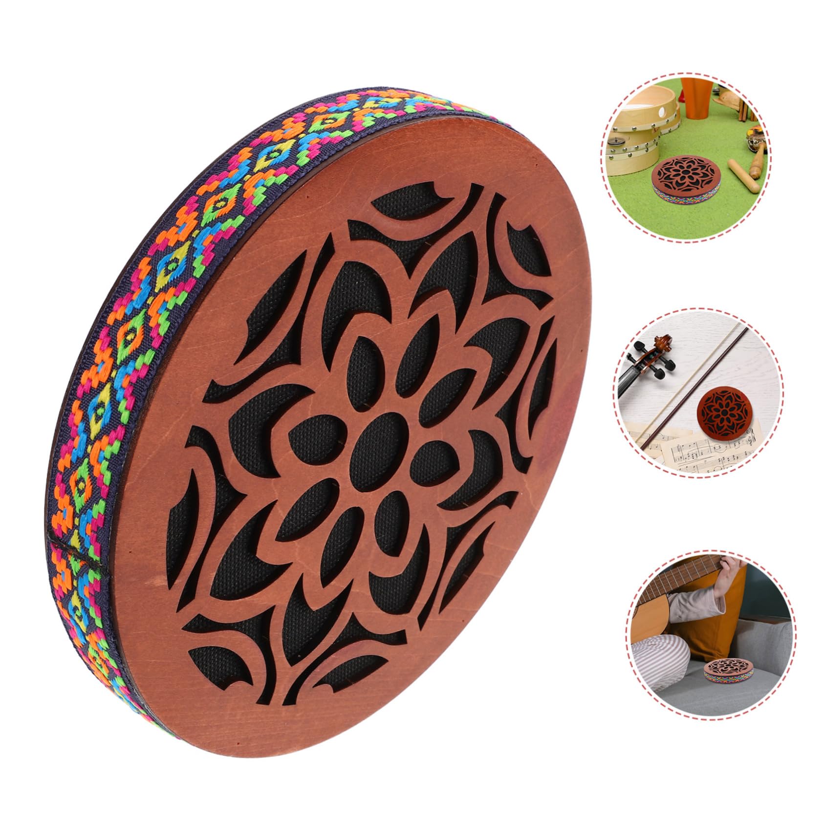 Strumento Di Percussione Portatile Legno Per Meditazione e Relax Ocean Drum Per Suoni Rilassanti e Terapia Del Suono Per Yoga e Guarigione Con Effetto