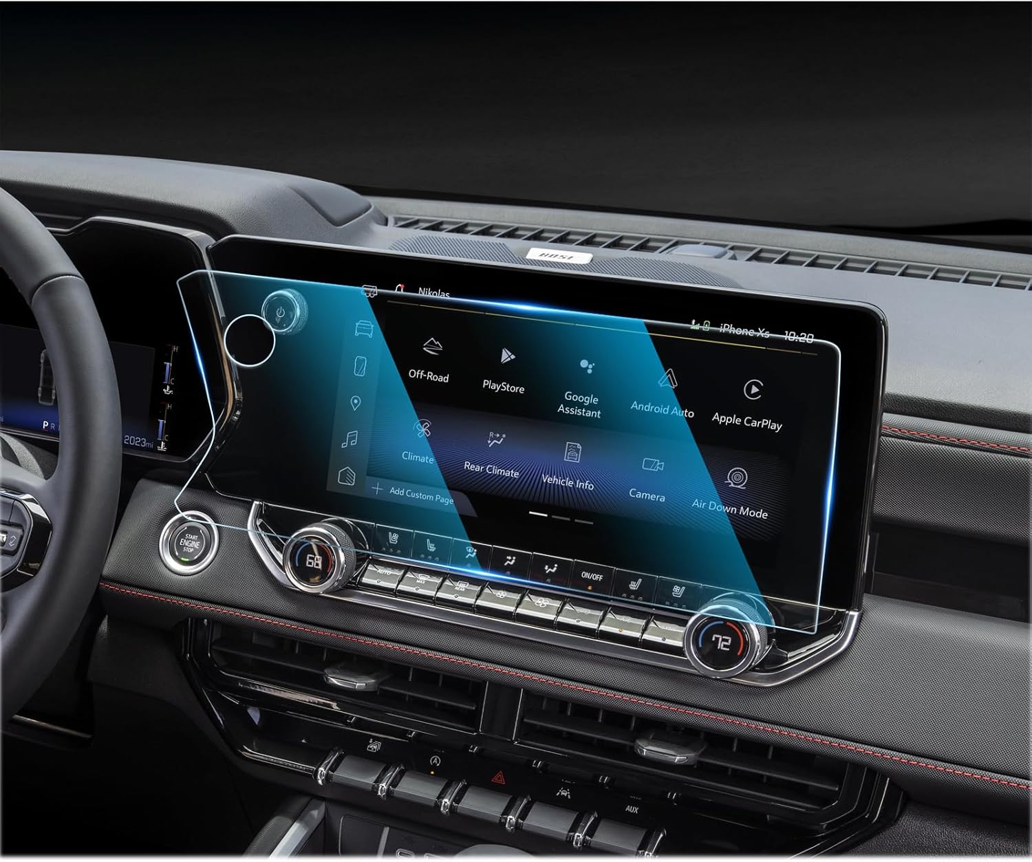 CDEFG 11.3“ Tempered Glass Screen Protector for Chevrolet Colorado 2023 2024 2025 Touchscreen Cover Saver for Colorado (Z71/ZR2) Accessories HD Tempered Glass 11.3“ Tempered Glass Colorado