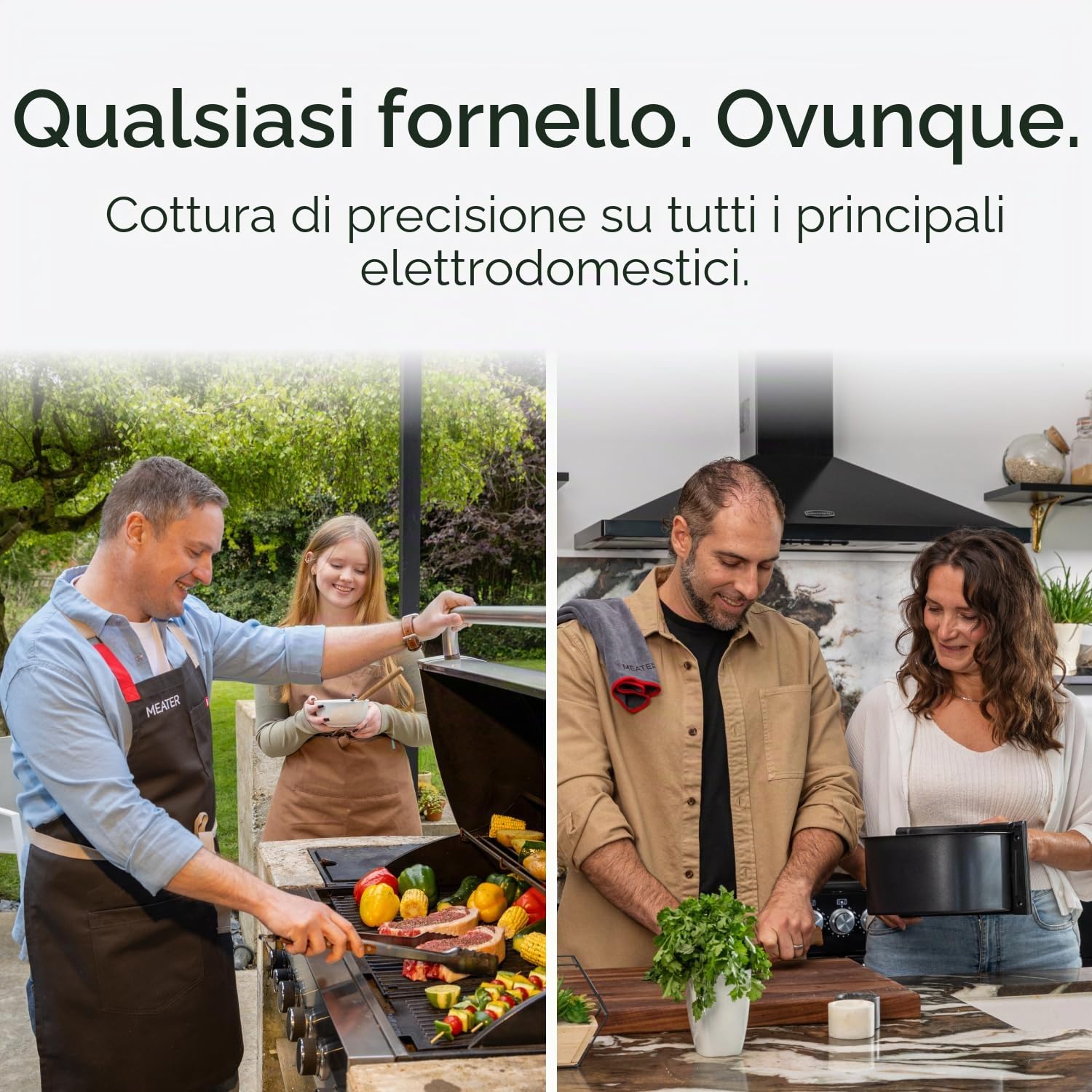 Due MEATER Plus Risparmia €9 | Termometro Bluetooth Fino a 50 Metri a Sonda Senza Fili Per Forno, Grigliate, Barbecue. App in Italiano Compatibile con iPhone, Android, iPad e Tablet