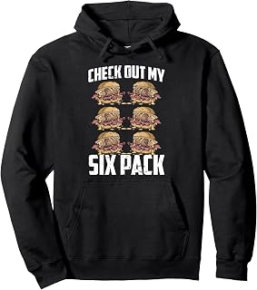 Check Out My Six Pack Pork Roll Enthusiast Pullover Hoodie