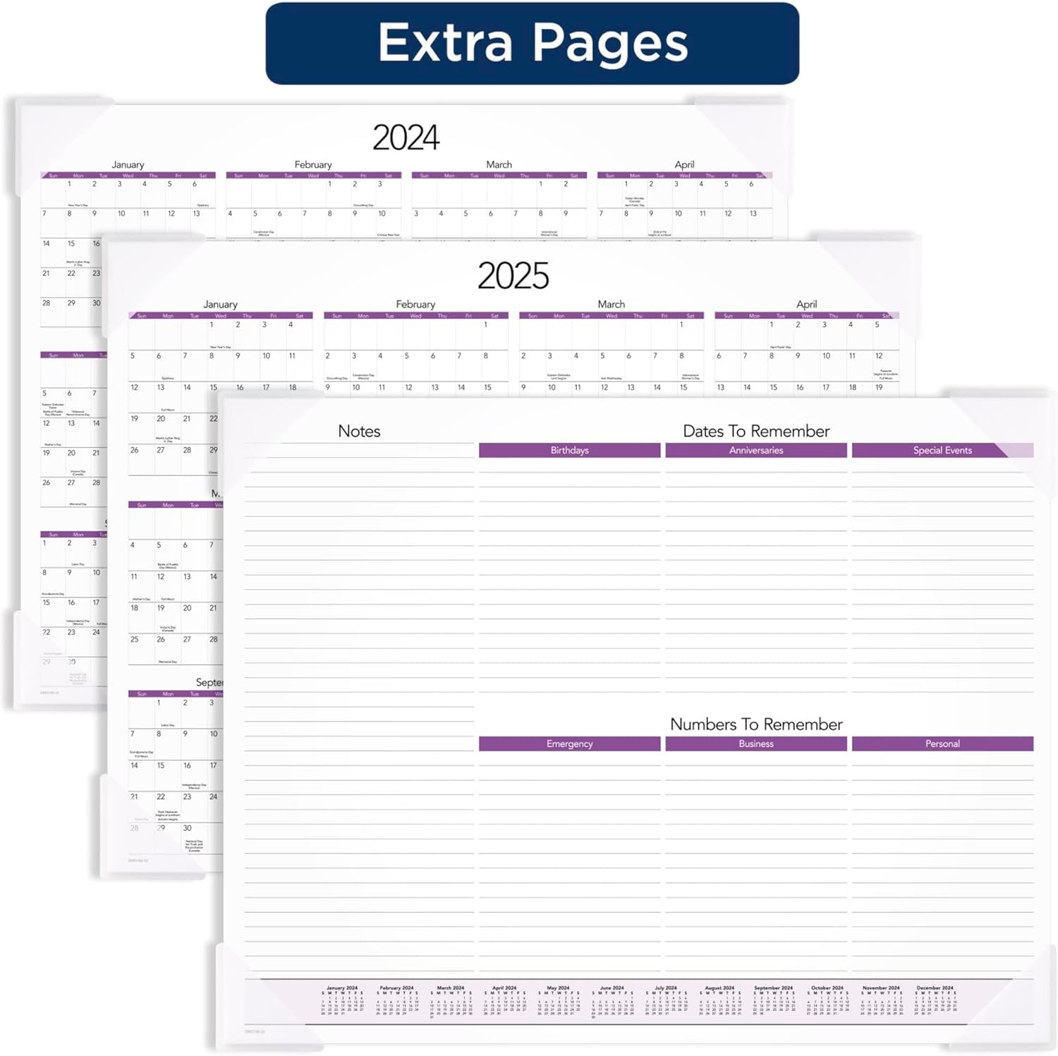 2024 AT-A-GLANCE® Monthly Desk Pad Calendar, 21-3/4" x 17", Puppies, January To December 2024, DMD16632