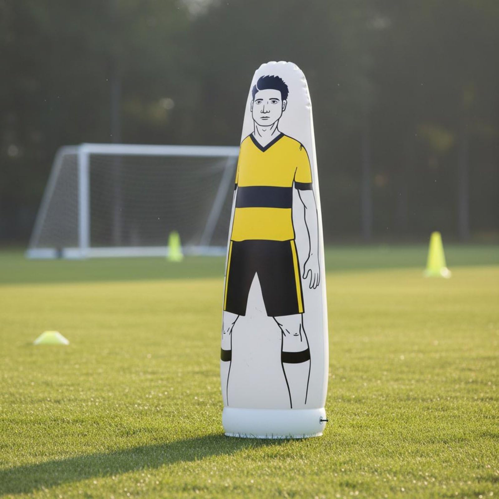 Manichino Gonfiabile da Calcio Portatile Muro Umano Gonfiabile Impermeabile Simulatore da Allenamento Calcio per Allenatori