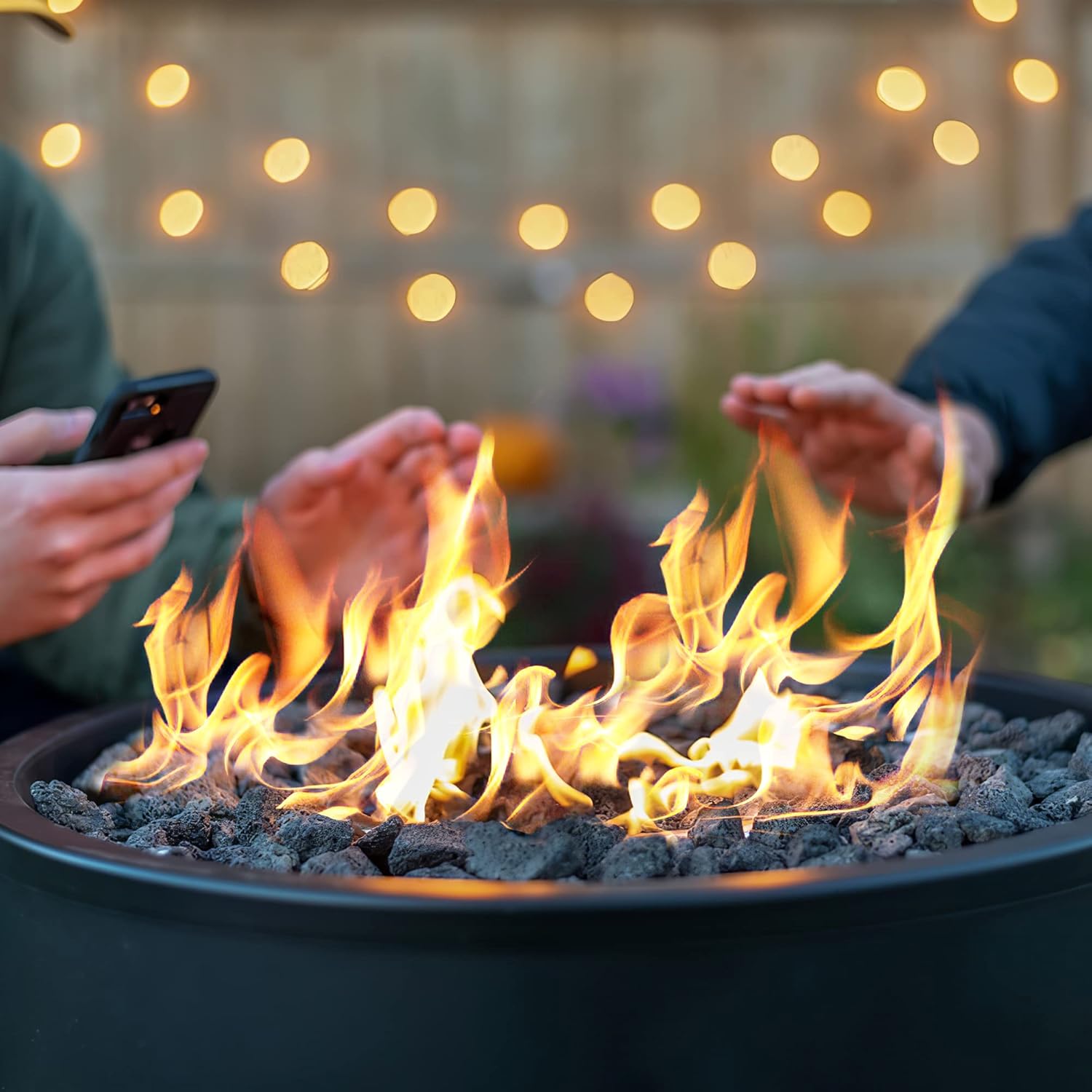Fire Pit Burner Pan & Ring - Works with Natural Gas - Stainless Steel Fire Pit Burner Kit 36-Inch Pan, 30-Inch Ring - 250,000 BTU Max