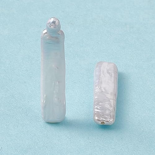 Miniatura 9 de LiQunSweet 15 piezas de cuentas redondas planas de agua dulce cultivadas naturales keshi sueltas para mujeres y niñas, aretes, collar, pulsera,