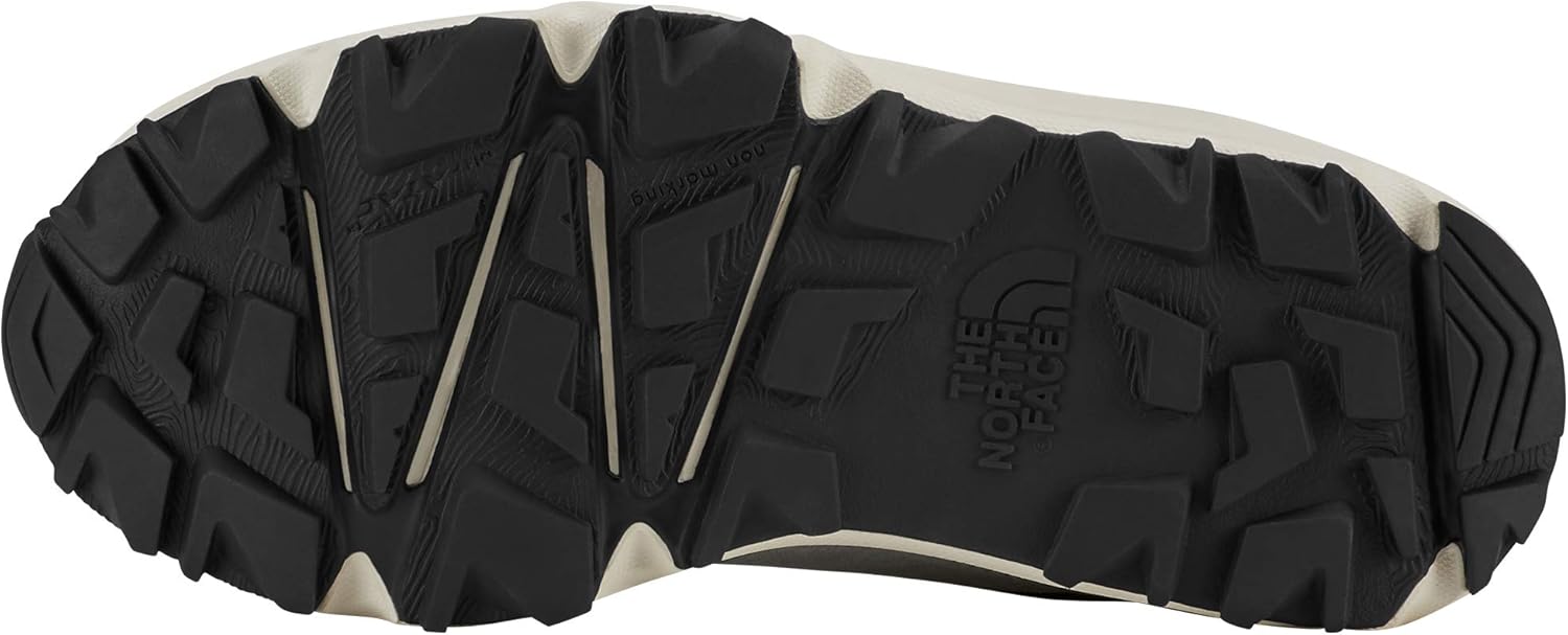 THE NORTH FACE Jr Hedgehog Hiker II Mid Top Waterproof Hiking Boot, Silt Grey/TNF Black, 3.5