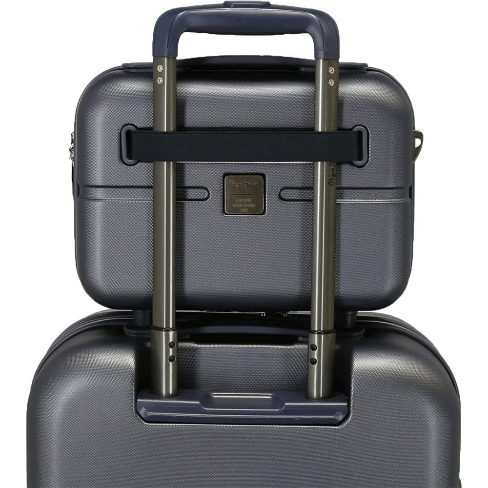 Pepe Jeans Chest beauty case adattabile con tracolla blu 29 x 21 x 15 cm rigido ABS 9,14 L
