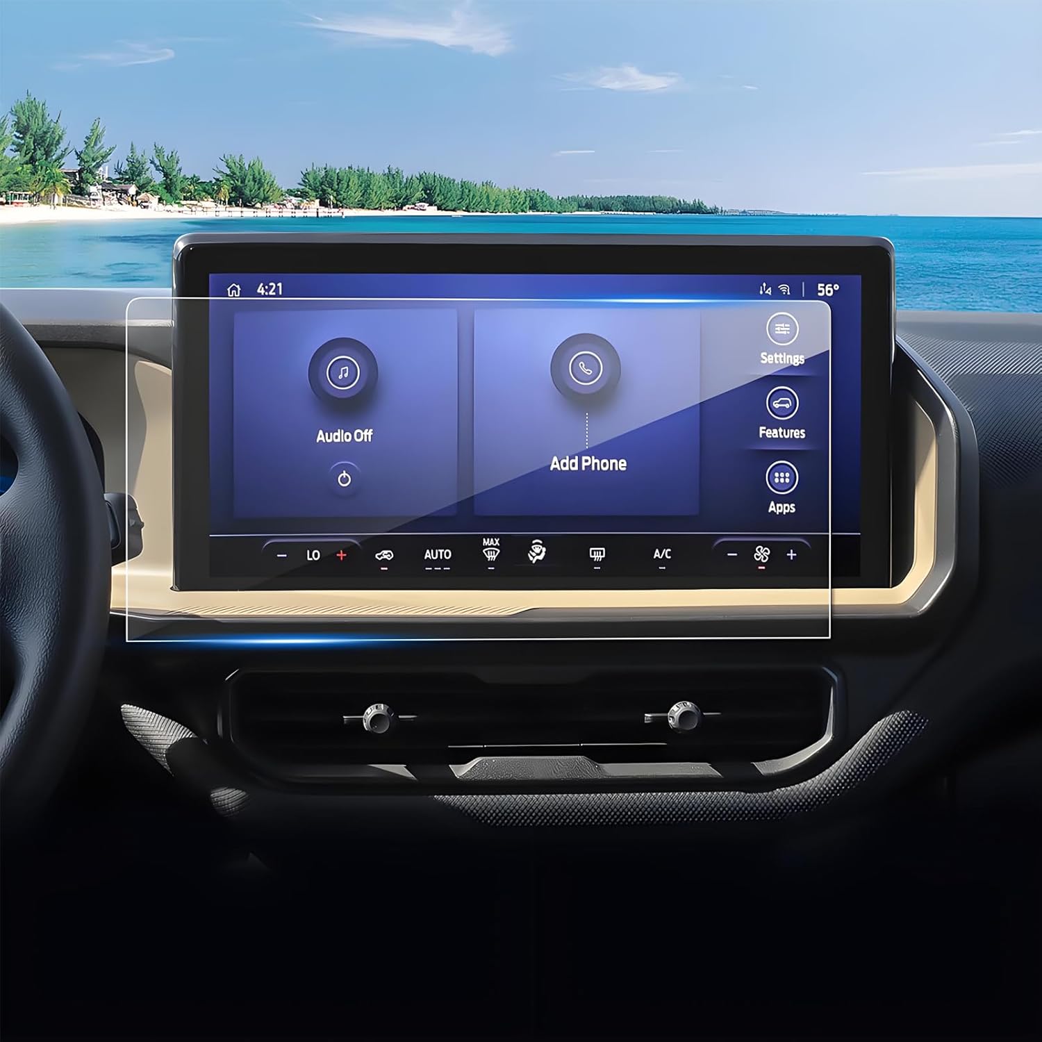 (2pcs) 2025 Bronco Sport Screen Protector for Ford Bronco Sport (Big Bend/Heritage/Free Wheeling/Outer Banks/Badlands) 13.2-inch Touchscreen, 2025 Bronco Sport Accessories High Clarity 13.2″