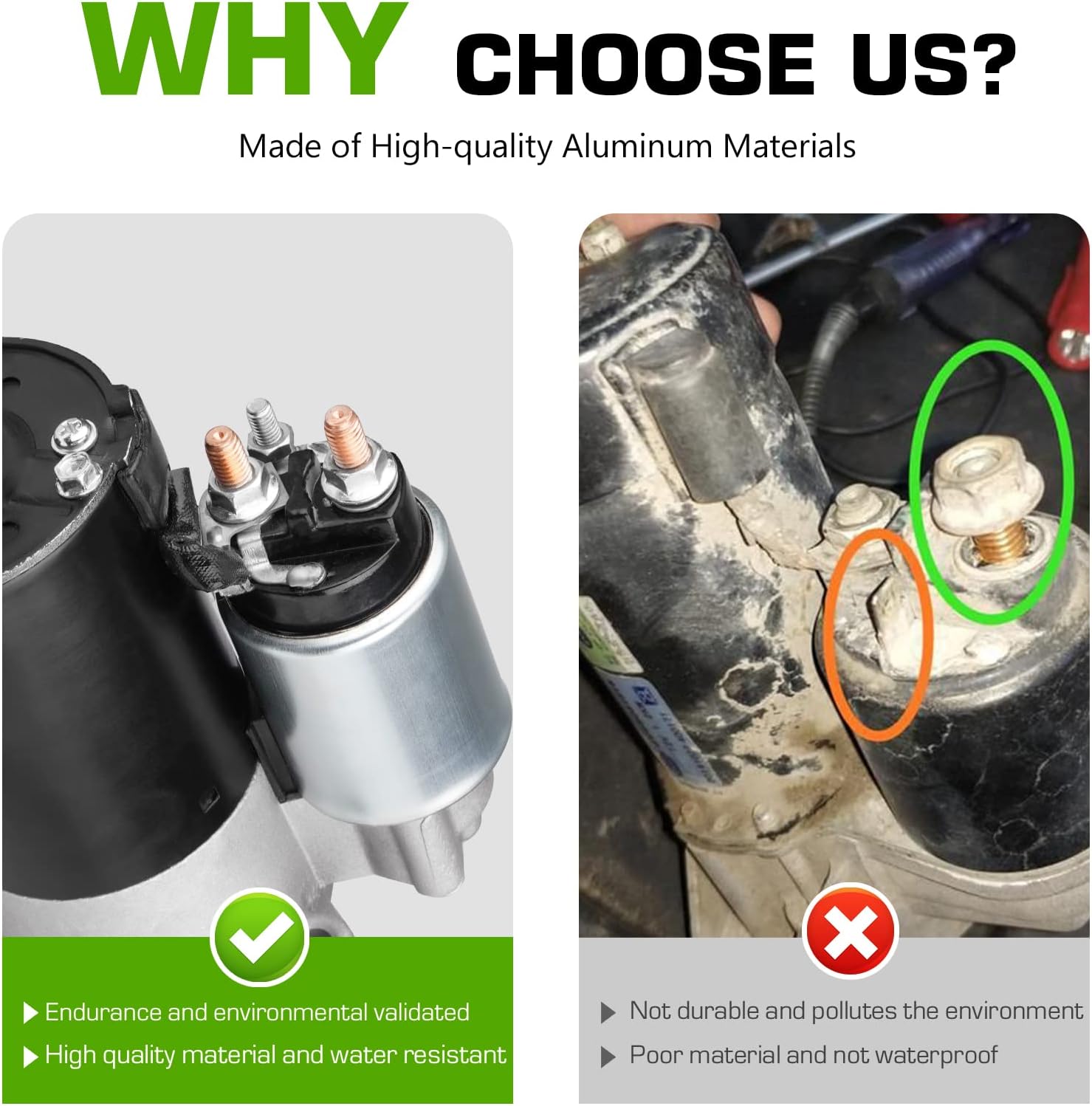 New Starter 4.6 5.4L Fit for 03-13 Ford E-150/E-250, 97-98 for F-150/F-250 for Expedition, 96-04 for Mustang 4.6L, 92-11 for Mercury Grand Marquis for Town Car for Crown Victoria 4.6L, 94-97 Cougar