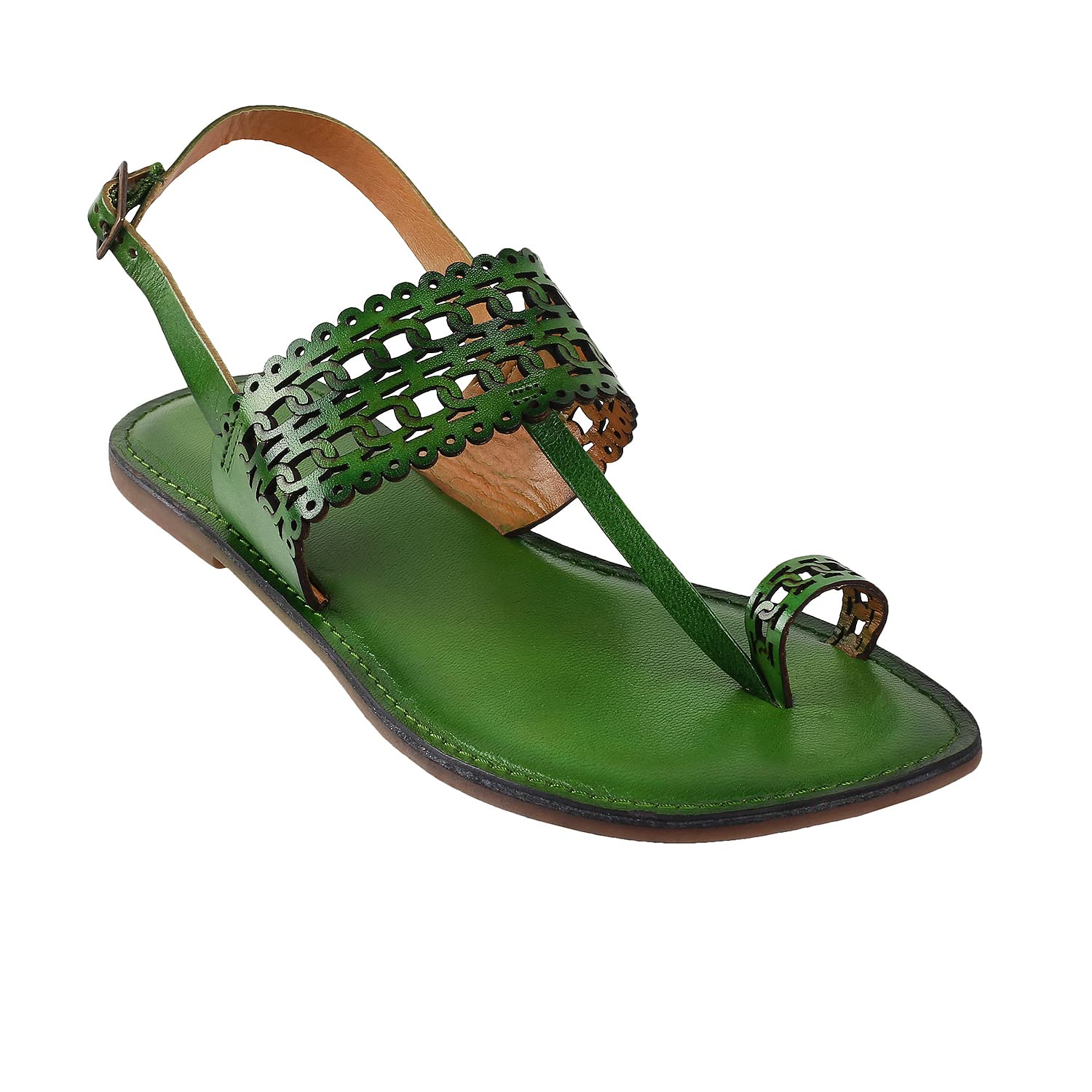 Metro Womens Leather Green Sandals (Size (8 UK (41 EU)) (B0B93BNG4J) Amazon Price History, Amazon Price Tracker