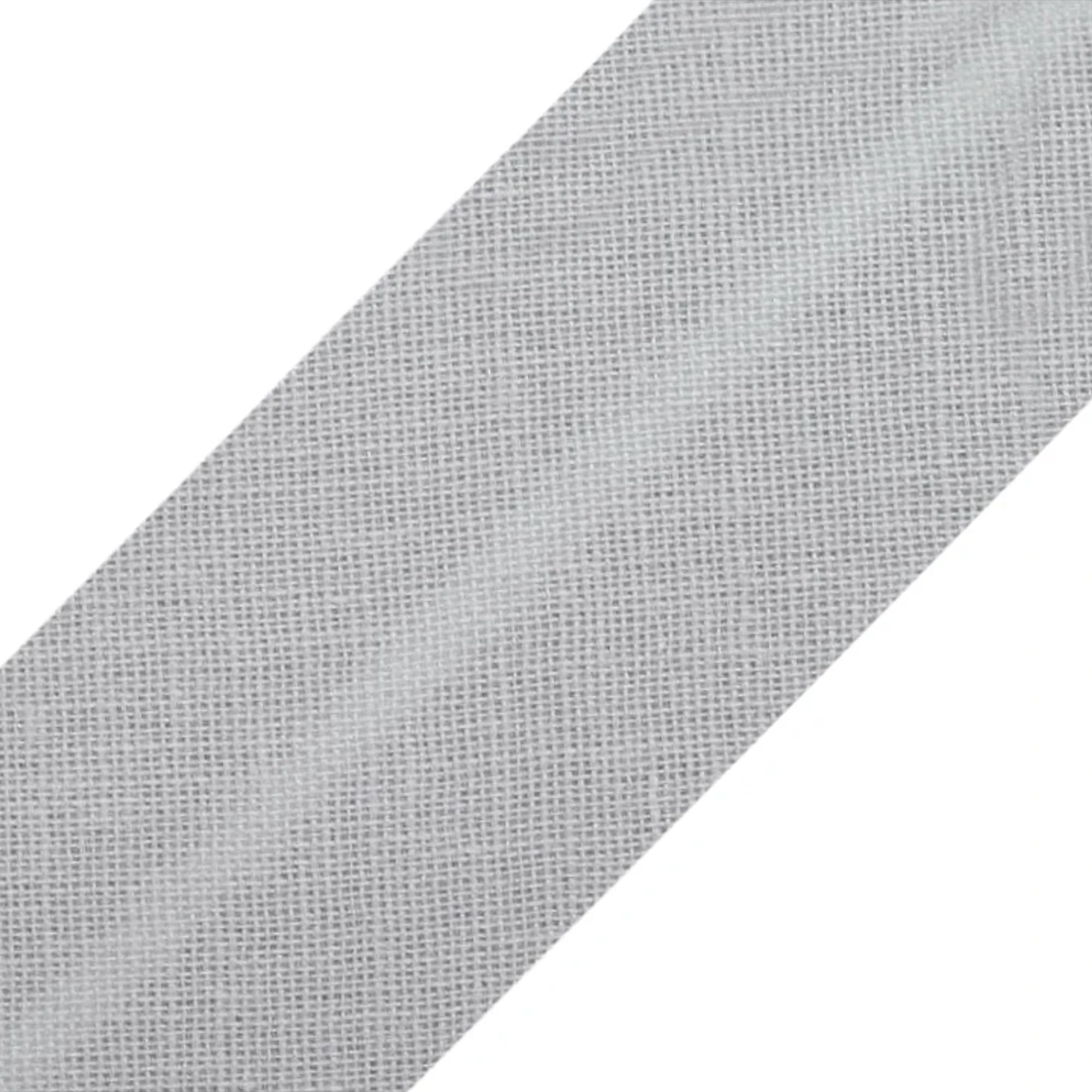 Biais simple de couture anti-effilochage en coton gris de 30 mm