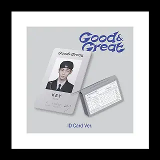 SHINee KEY Good & Great 2nd Mini Album ID Card Version Case+ID Card with QR+1ea Sticker+1p PhotoCard+10ea Image Card+Tracking Sealed