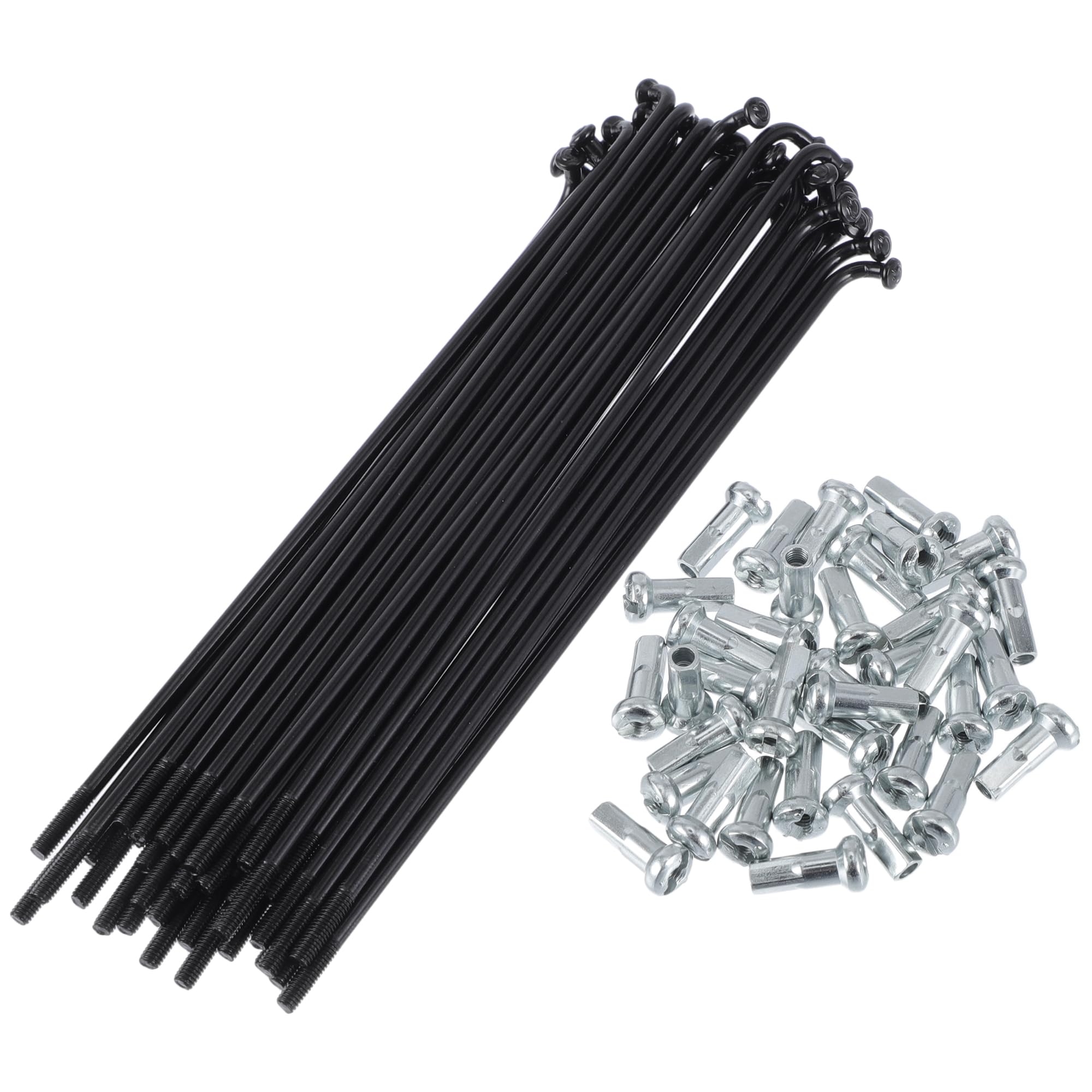 RATCHROLL 1 Set Universal Bicycle Spokes 13G 119mm Length Bike Wheel Spokes Nipple Black 45 Steel