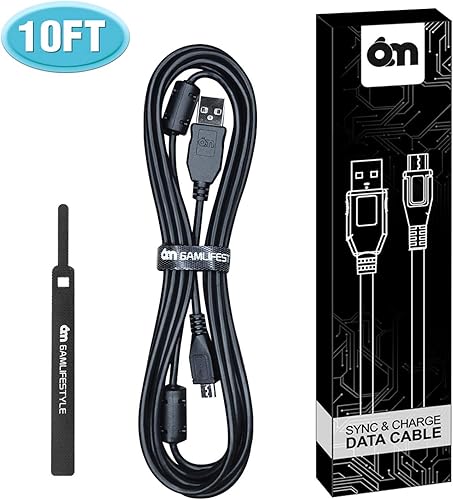 Miniatura 2 de 6amLifestyle Cable de carga para controlador PS4 de 10 pies carga y reproducción micro USB extra largo para Playstaion 4 Xbox One controladores