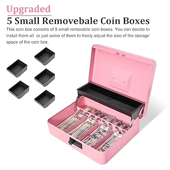 Cash Box With Bag & Combination Code, Metal Money Barbados | Ubuy