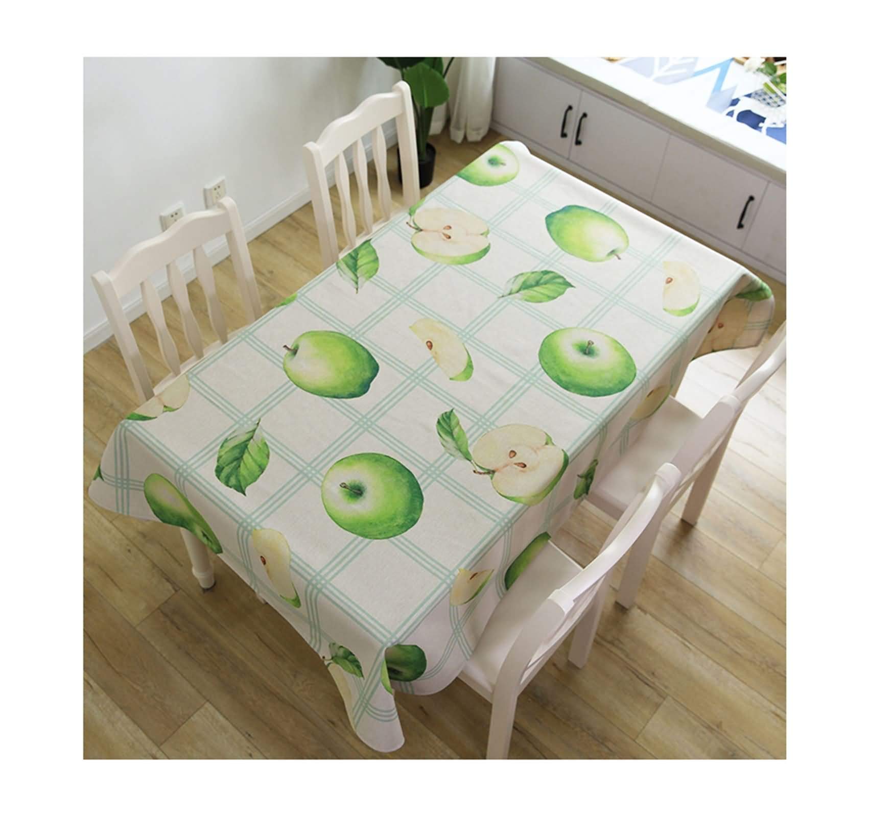 Nappe Pomme en coton lin idéale pour vos pique-niques et repas d'été en plein air