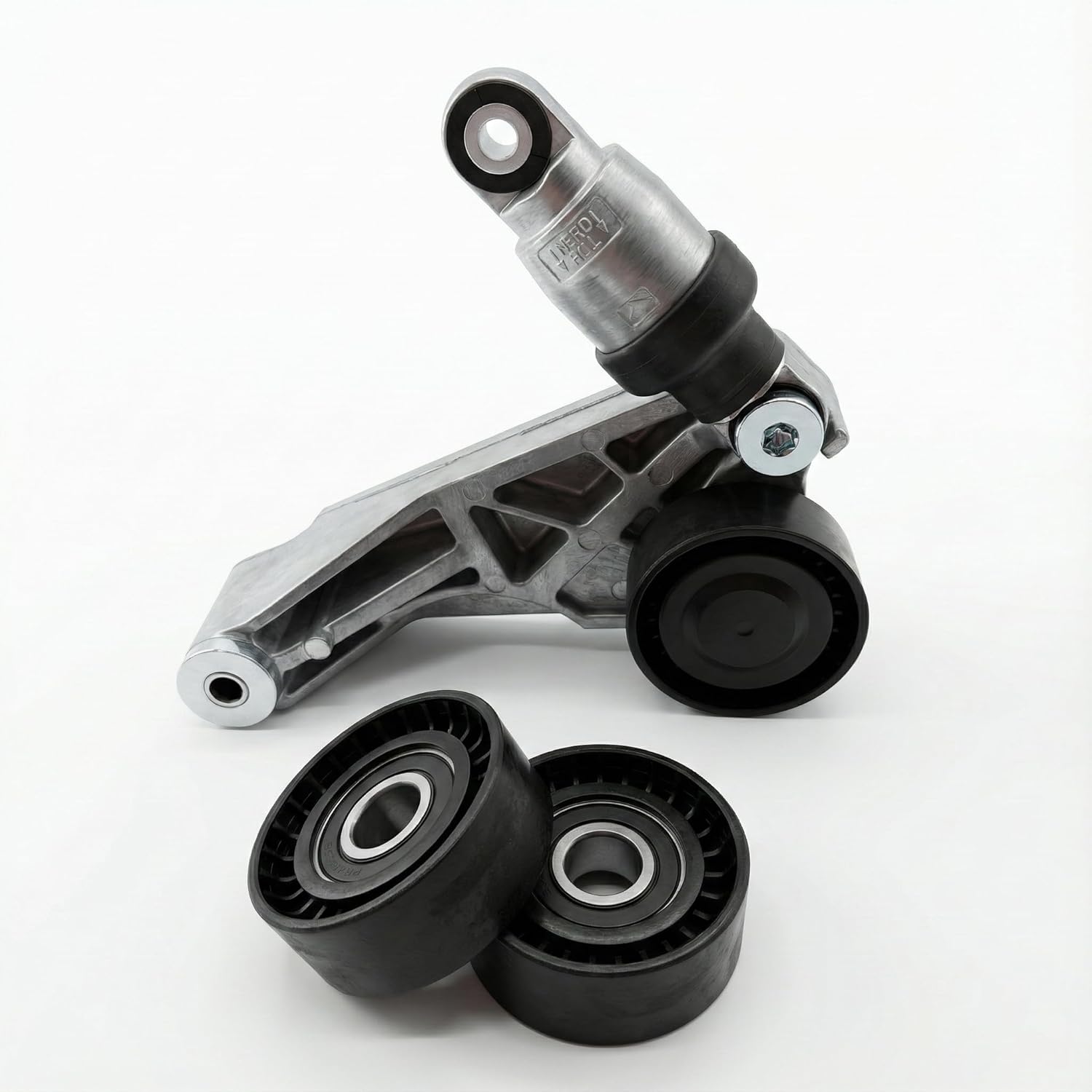 4627038AA-KIT with Belt Tensioner, Idler Pulleys Compatible with 2012-2018 Wrangler JK 3.6L Replaces# 4627038AA,