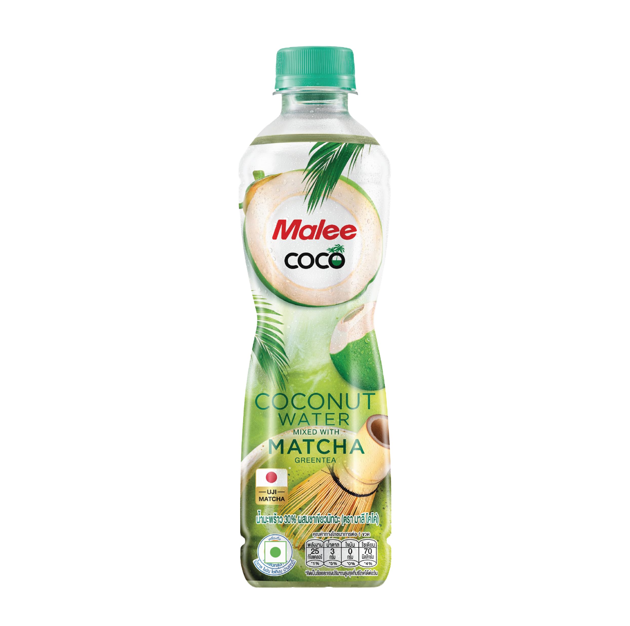 Malee Matcha Coconut Water Drink – 350ml Bottles (Pack of 24) | Thai Coconut Water with Japanese Matcha Green Tea | Refreshing Tropical Tea Beverage-image-35