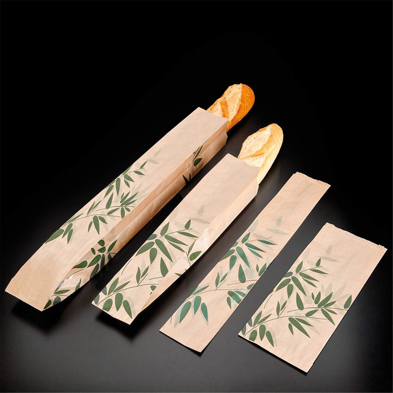 Garcia de Pou 250 Einheit Brot Staubbeutel Umwelt Freundlicher 36 GSM in Box, 9 + 3,5 x 35 cm, Kraft, natur, 9 x 35 x 30 cm