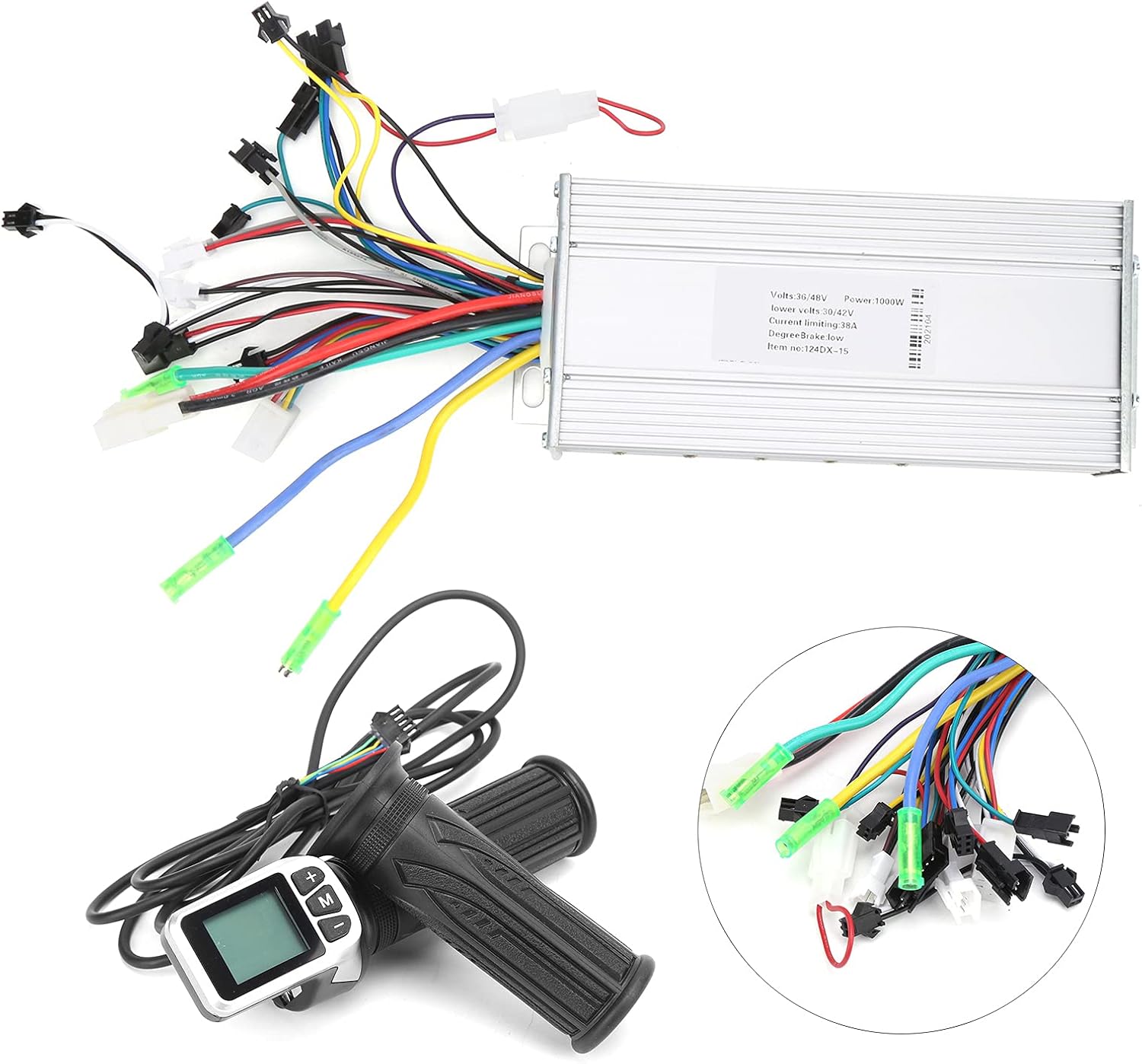 36V and 48V 1000W Brushless Motor Controller, Efficient Power Management Brushless Controller 1000W for Electric Scooters, Bikes, Golf Carts, and Mobility Devices