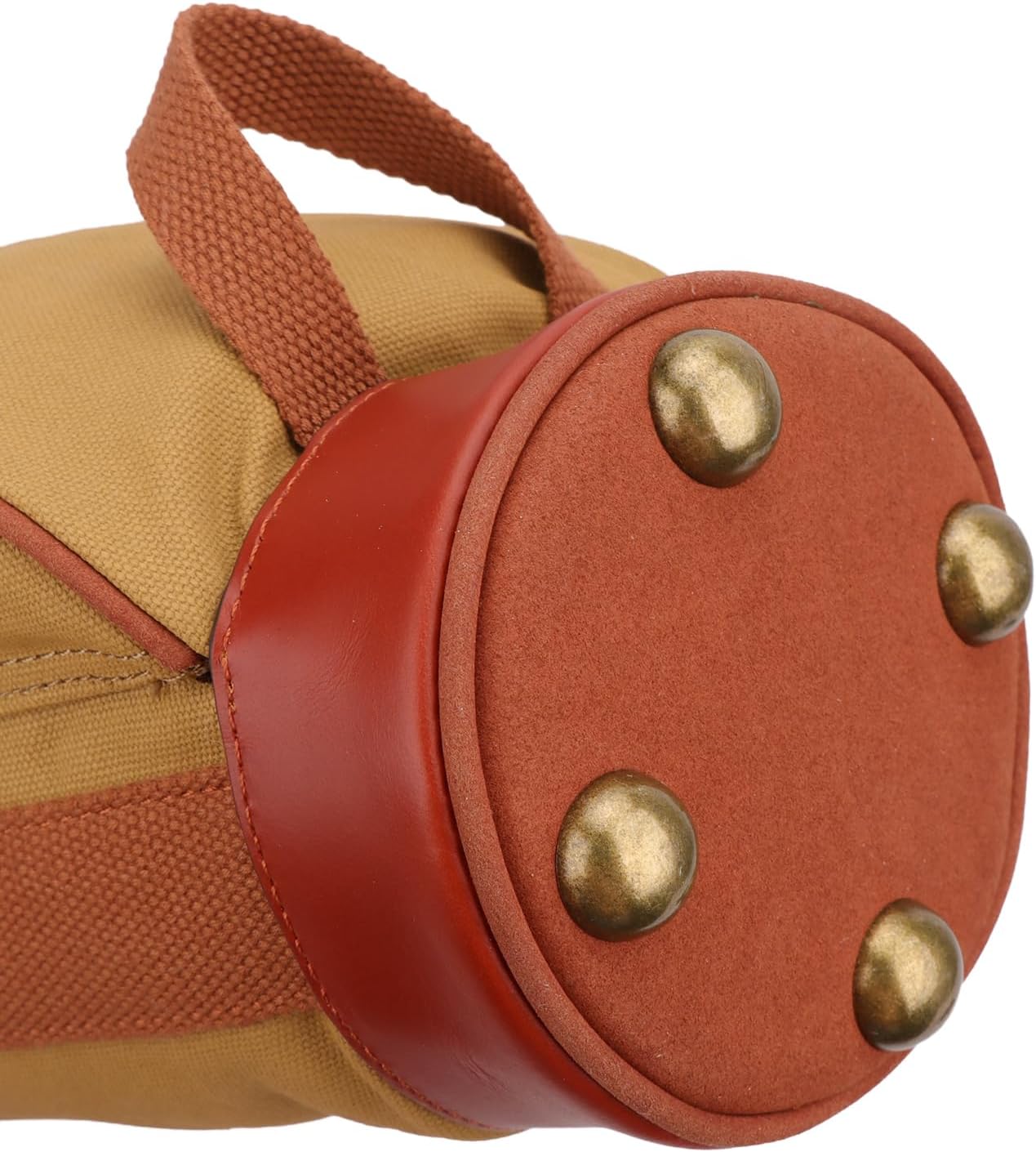 Tourbon Vintage Waterproof Canvas Golf Club Bag Carry Travel Driving Range Bags Case