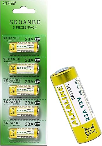 SKOANBE 5 baterías alcalinas prémium de 23 A 12 V
