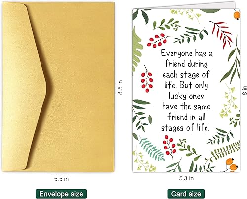 Miniatura 2 de Tarjeta de felicitación para el mejor amigo para siempre, tarjeta de cumpleaños para mejor amiga, tarjeta de felicitación de amistad, ten el mismo