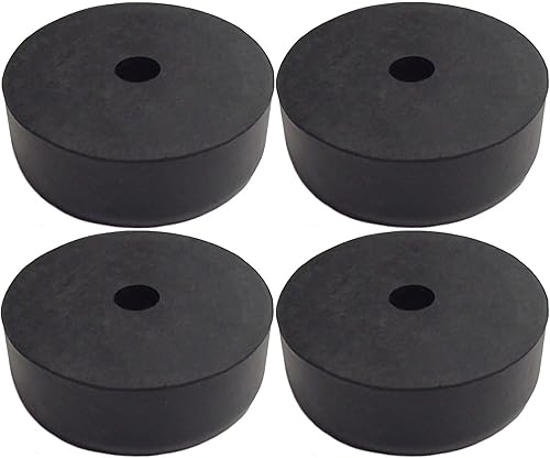 Miniatura 3 de Paquete de 4 topes de puerta de rampa de remolque de 2.5 pulgadas, compatible con escotilla de carga de camión, topes redondos de goma