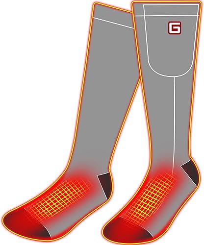 QILOVE Calentado Scoks - Calcetines térmicos de invierno con 3 ajustes de calefacción, recargable y eléctrico, para hombres y mujeres