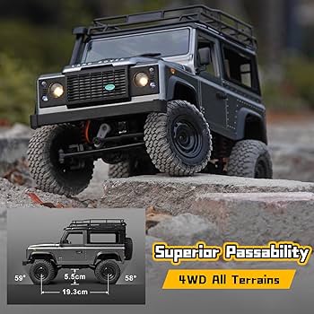 Amazon.com: MN-99S RC Car, 1:12 Scale RC Rock Crawler, 4WD