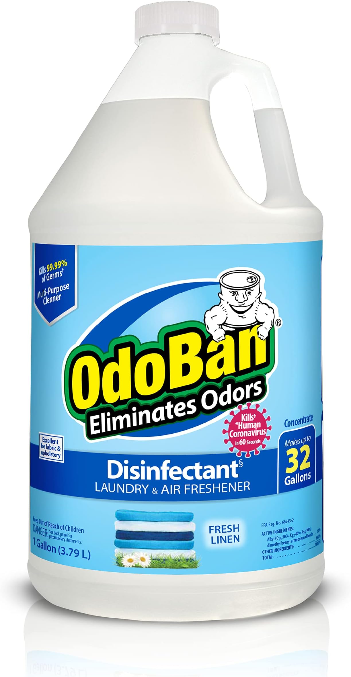 Odor Eliminator and Disinfectant Concentrate, Fresh Linen (1 gal.)
