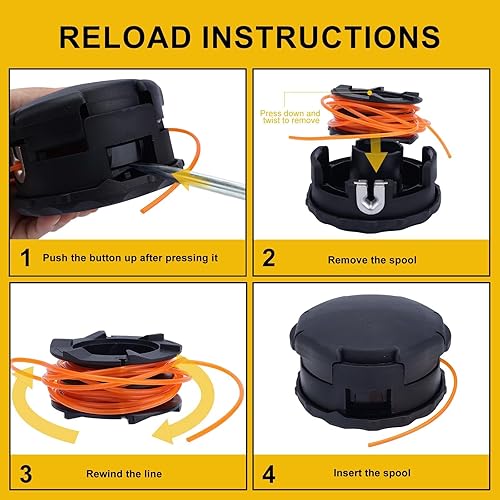 Miniatura 6 de Panari cabezal recortador para ECHO Weed Eater SRM210 SRM211 SRM225 PAS210 PAS211 PAS225 PAS230 PAS231 PAS260 PAS265