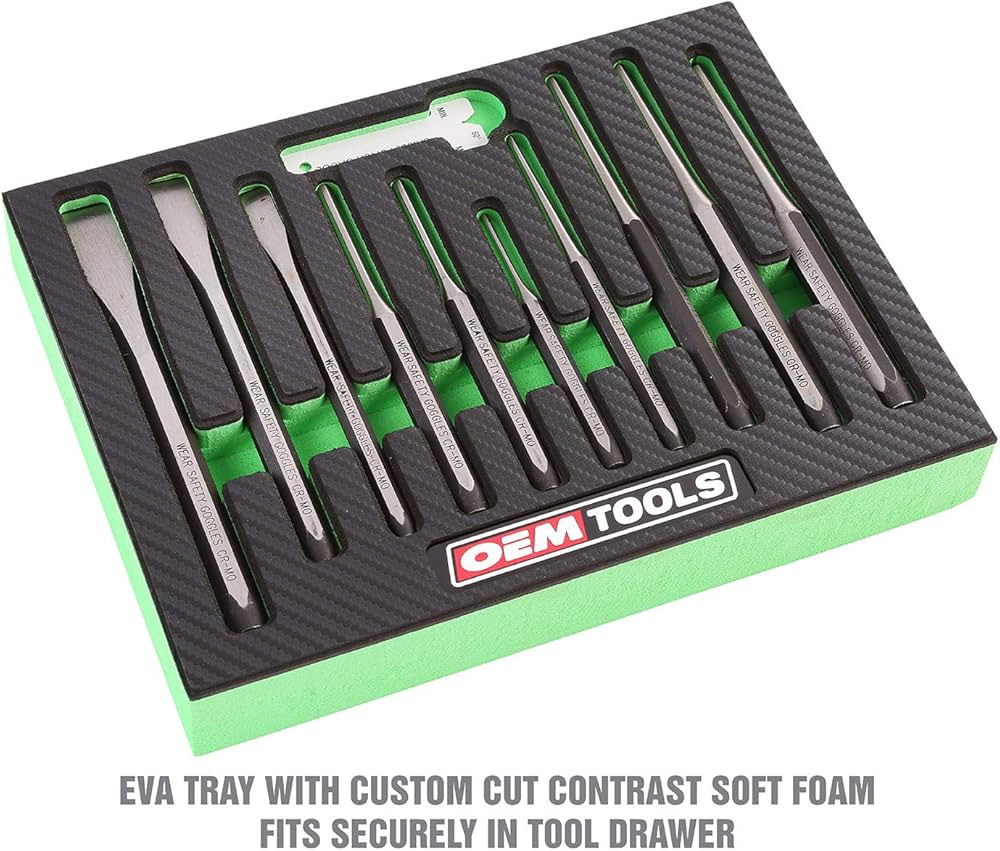 Amazon.com: OEMTOOLS 23996 Punch and Chisel Set, 11 Piece, Cut