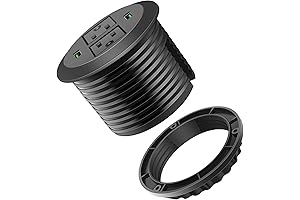 3 Inch Desk Grommet with Green Port for Improved Work Efficiency