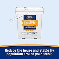Vista 3 de Farnam SimpliFly - Control de moscas para caballos, 3.75 libras, suministro para 60 días, pellets aprobados por la EPA para prevenir moscas estables