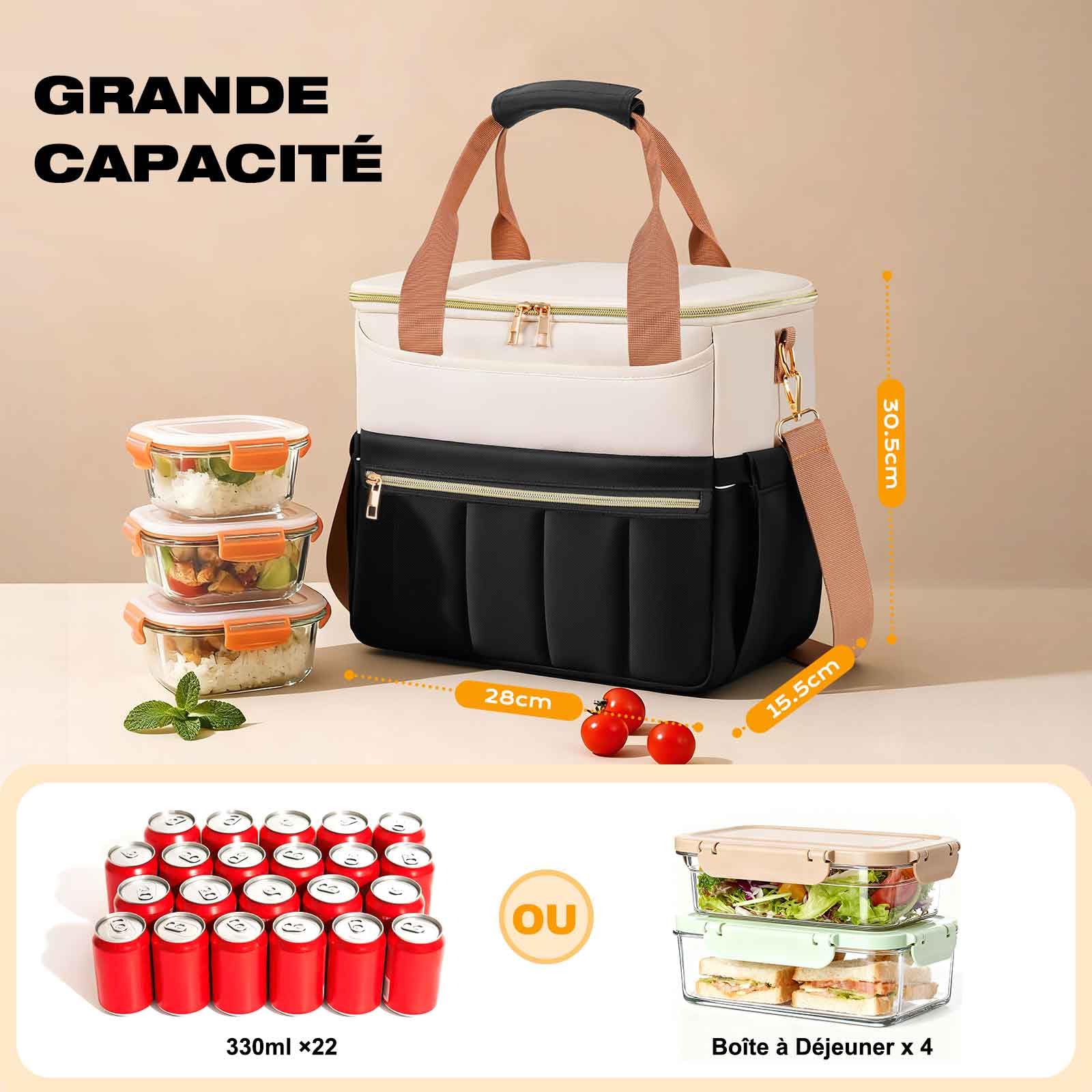 Fridja Lunch Boîte à pour Hommes Femmes, Grande Capacité Sacs Isothermes Réutilisables Étanches pour Adultes, Sac à Lunch avec Bandoulière Ajustable pour Bureau Voyage Pique-Nique (Rose Fridja Lunch Boîte à pour Hommes Femmes, Grande Capacité Sacs Isothermes Réutilisables Étanches pour Adultes, Sac à Lunch avec Bandoulière Ajustable pour Bureau Voyage Pique-Nique (Rose