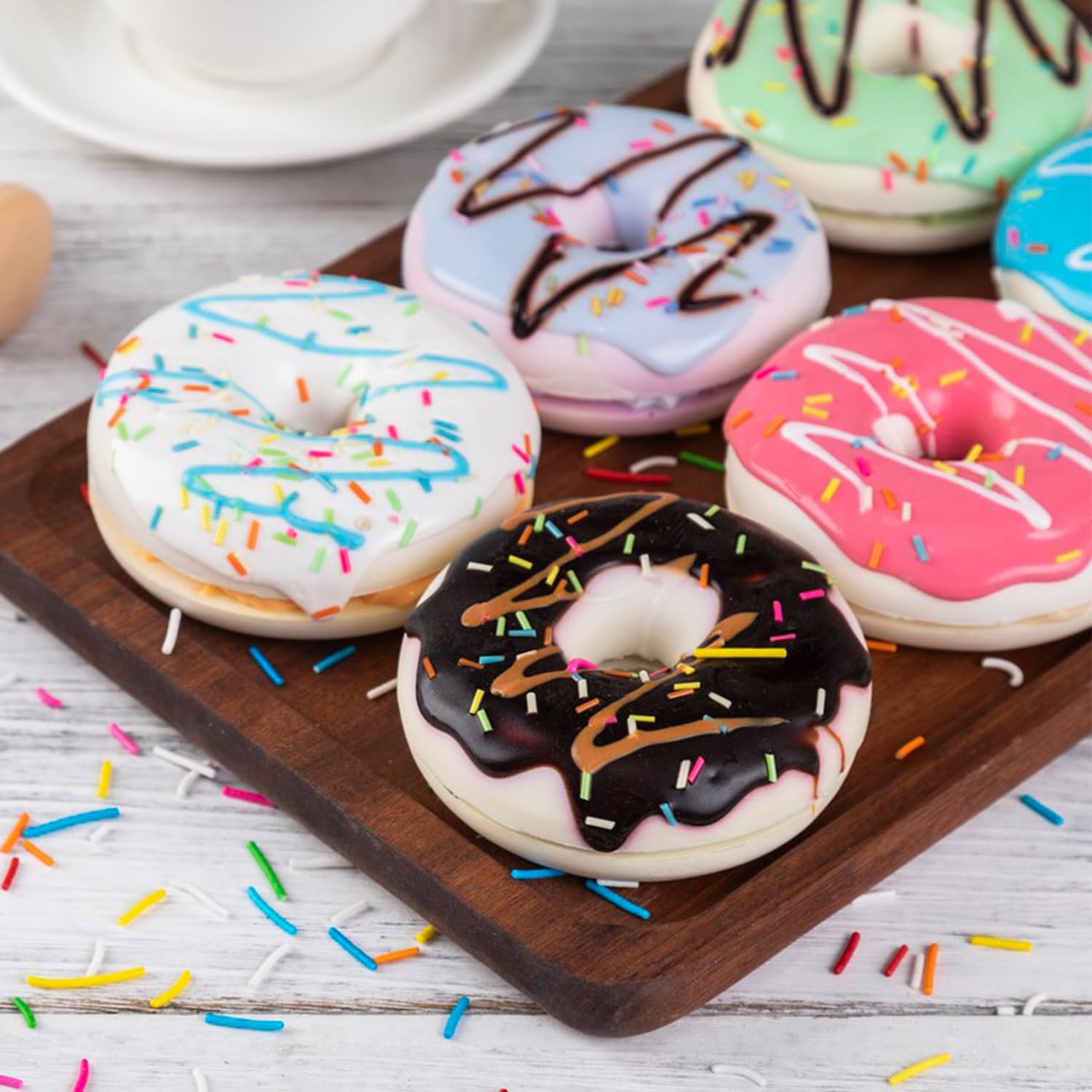 Moule à Donuts Silicone 2 Pièces + 15 Poches à Douille - Moule Anti-adhésif Pour Donuts, Mini Gâteaux, Cake Factory