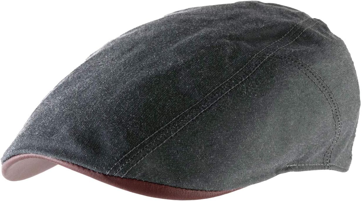Stetson Waxed Cotton Flat Cap Men - Made in The EU