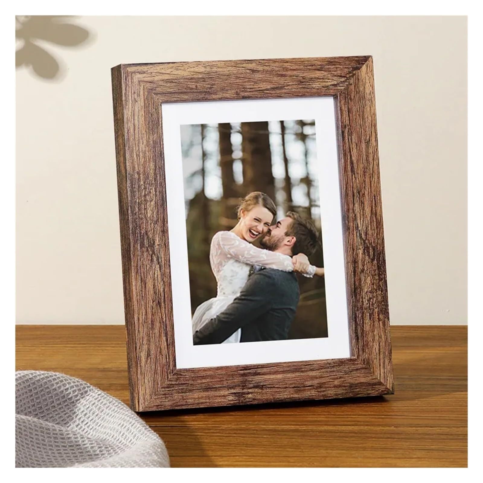 Photo Frames Vintage Wood Photo Frames For Pictures Wall 10X15 15X20 20X25cm Classic Picture Frame Stand For Decor Commemorative Gift(20X25cm 10inch)