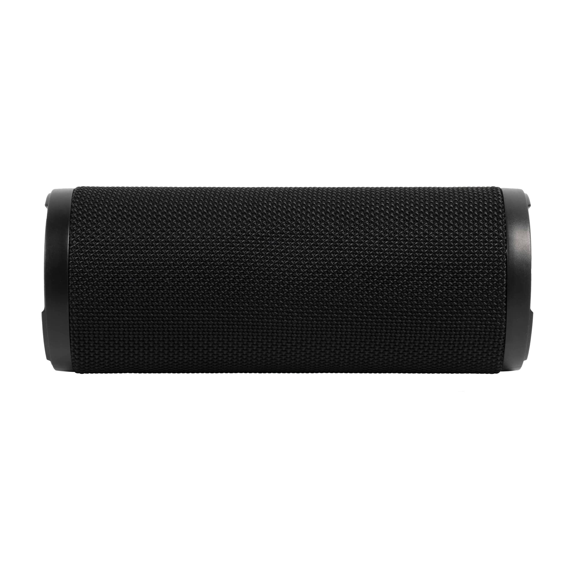 Reflex Active Głośnik stereo BT z pasywnym basem. Zewnętrzny odporny na wstrząsy i wodoodporny głośnik. Moc wyjściowa 2 x 2,5 W. Czarne gumowe wykończenie lakieru z logo paska
