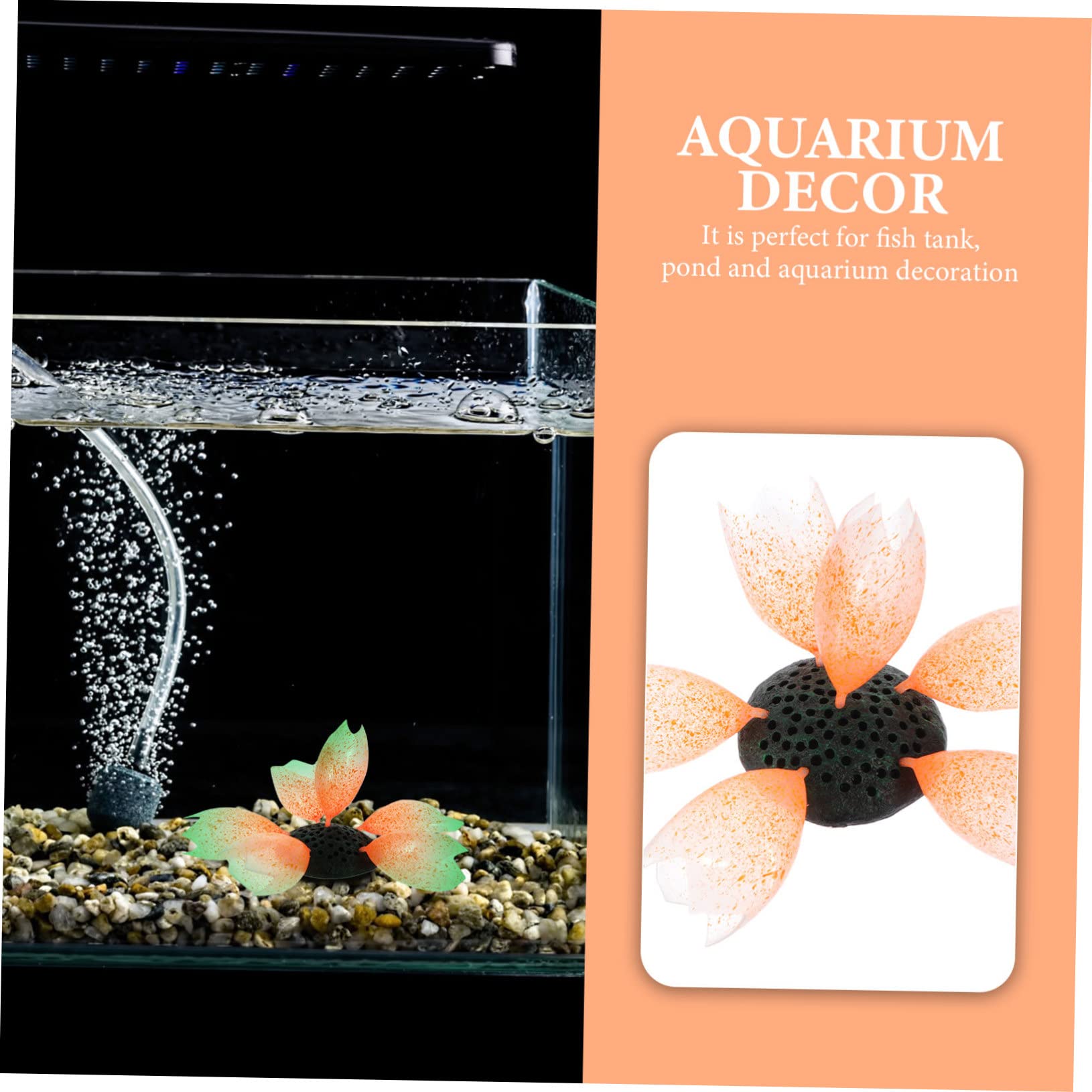 Toddmomy 3piezas Coral Artificial De Brillante para Decoración De Acuarios y Peceras Adorno Acuático para Paisajismo Subacuático y Establecimiento Natural