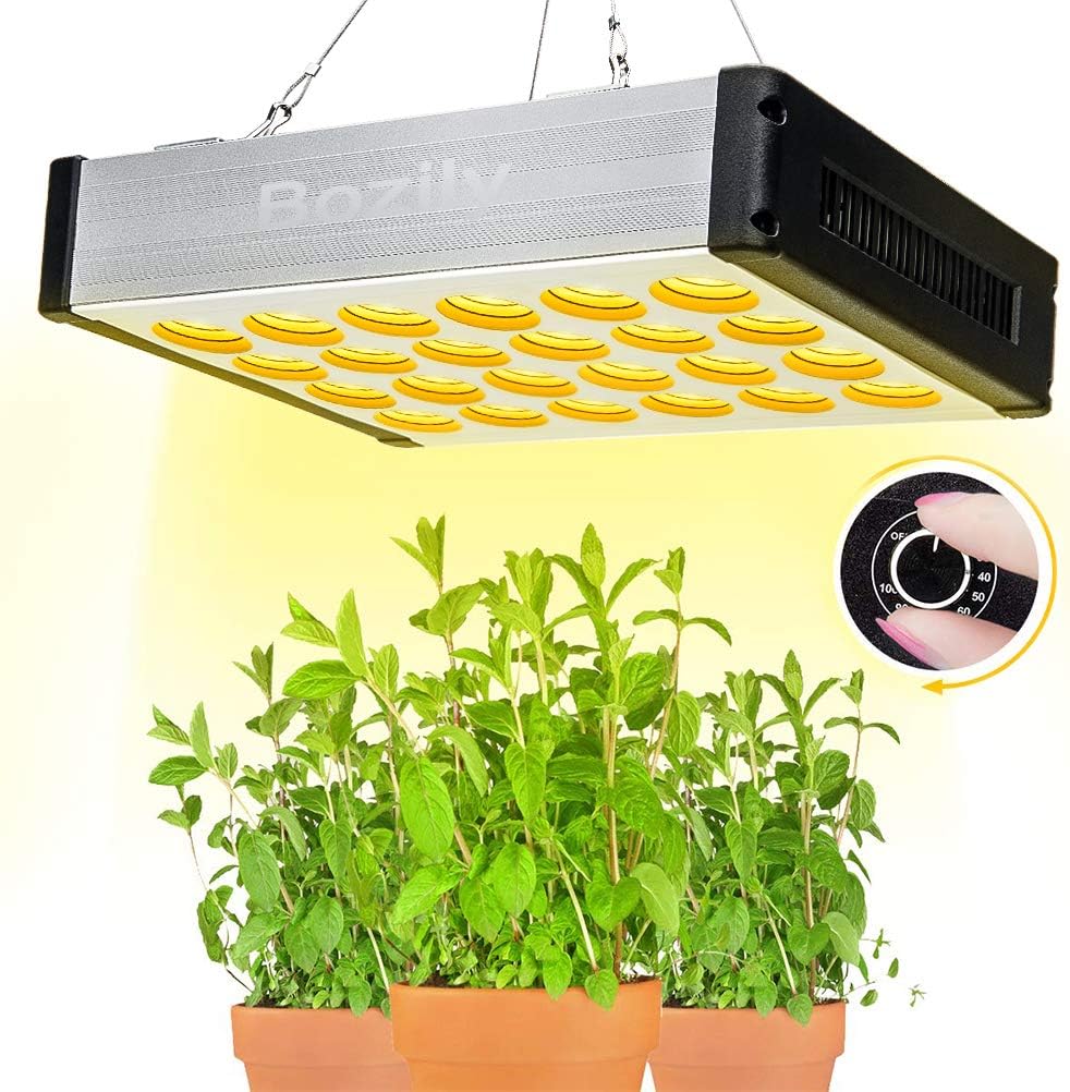 Bozily 1000W Led Grow Light, Plant Grow Lamps Full Spectrum, Hydroponic Led Growing Lamps,Artificial Sunlight with Dimmer Switch/Hanging Kit/Daisy Chain/168 LEDs for Indoor Plants